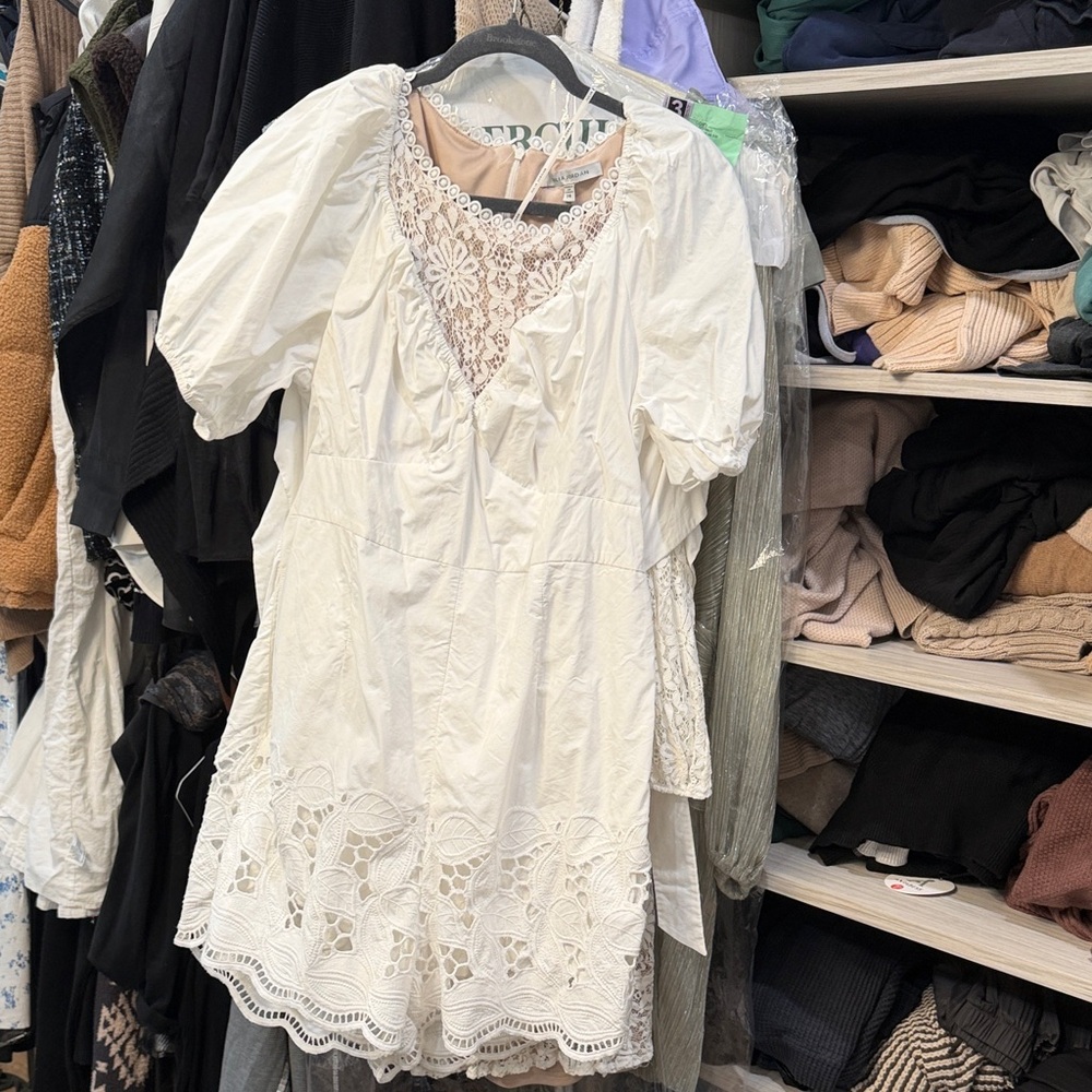 Ranna Gill Cream Lace Jumpsuit
